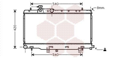 VAN WEZEL Radiators, Motora dzesēšanas sistēma 51002050